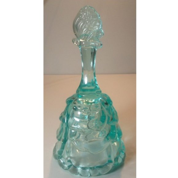 Fenton Teal Blue Butterlfly Drape Bell - Vintage 1990s - Beautiful condition - Picture 4 of 8